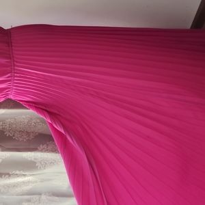 Michael Kors fuschia M pleated dress